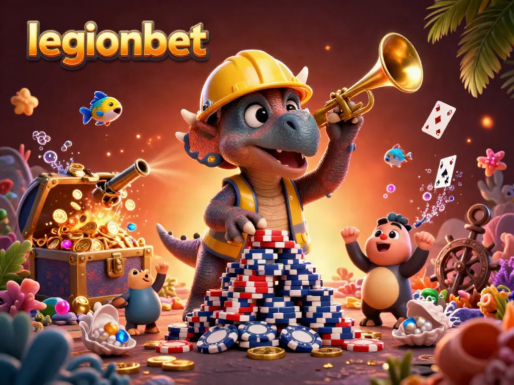 Experience thrilling gameplay at legionbet with dynamic casino characters amid vibrant graphics.