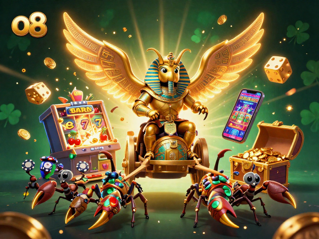Experience thrilling gaming at o8 with dynamic visuals of jackpots and casino excitement.
