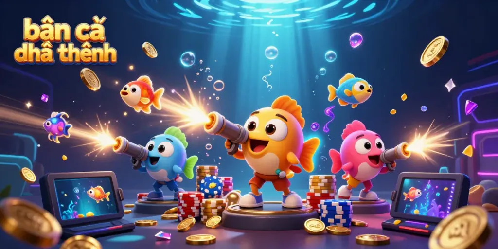 Engage in bắn cá đổi thưởng with thrilling underwater adventures and colorful sea creatures.